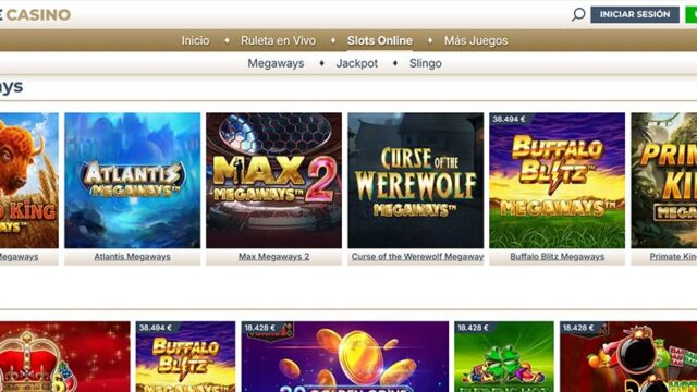 Las slots de Prime Casino están clasificadas por temáticas, estilos (Las Vegas y Clásicas), funciones (compra de bono) y mecánica combinatoria (megaways)